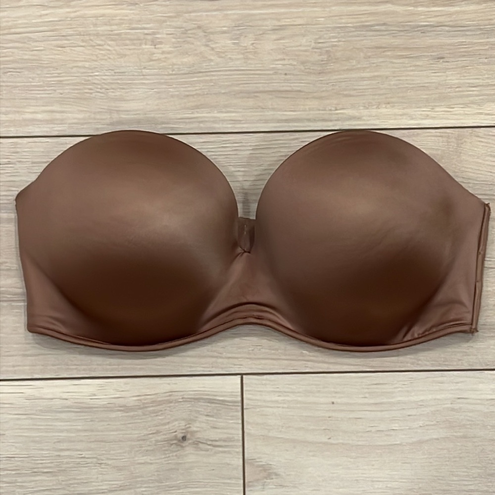CACIQUE Multi-Way Boost Strapless Bra - Brown 36DDD